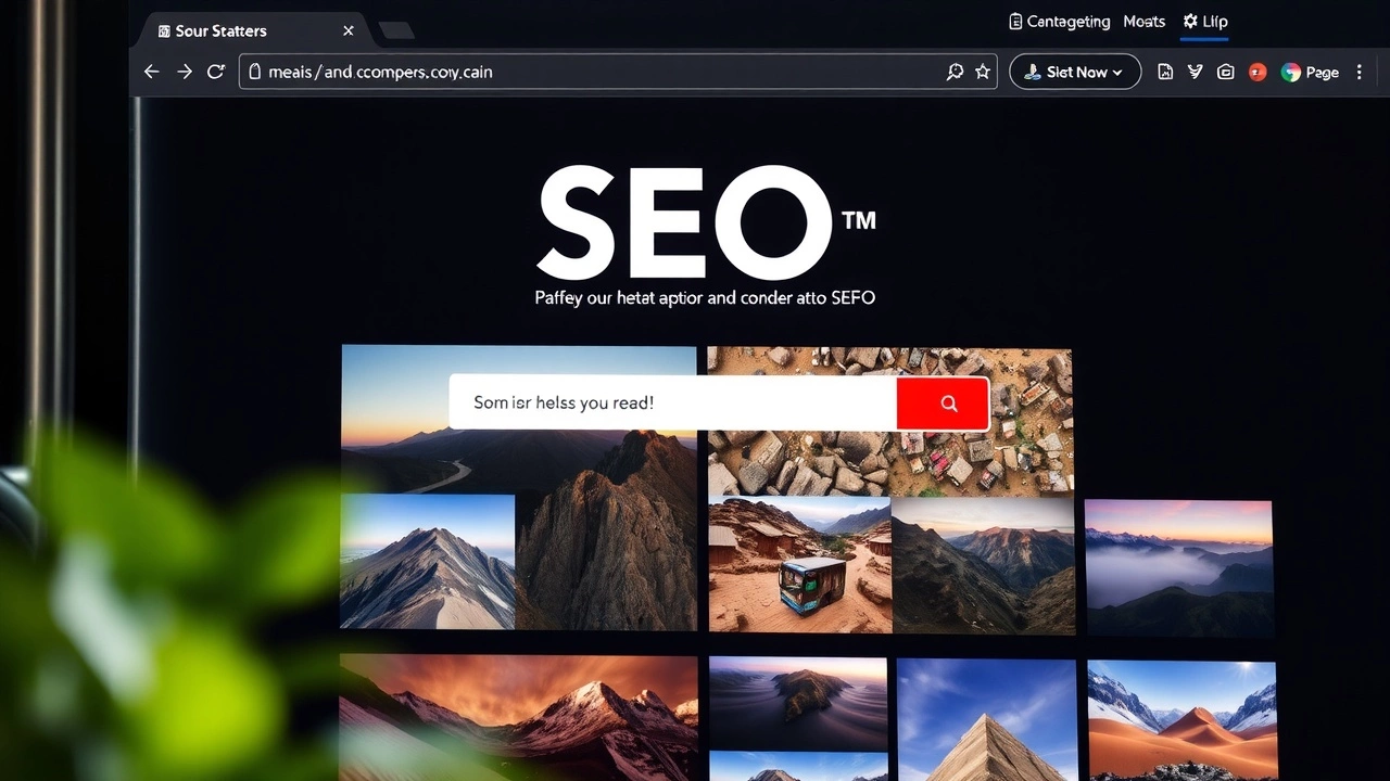 image d'une page web optimisée pour le SEO