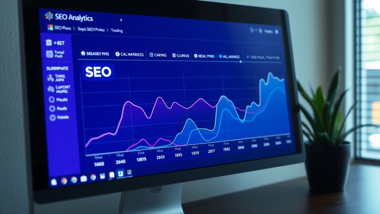 analyse des performances SEO sur un ecran dordinateur