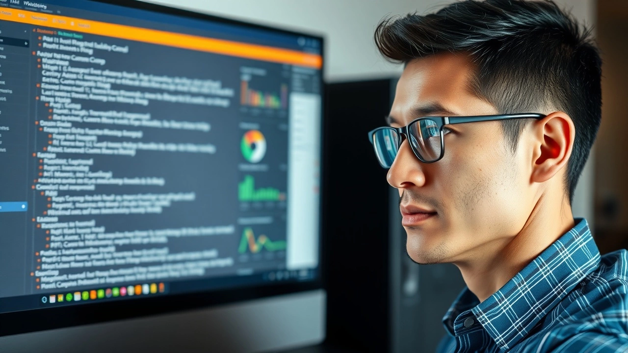 person utilisant un ordinateur pour optimiser le SEO
