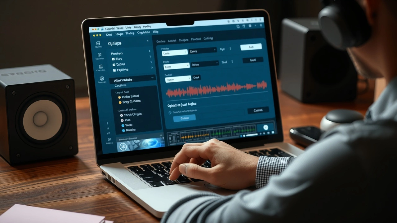 person ajustant les parametres d'une plateforme de streaming