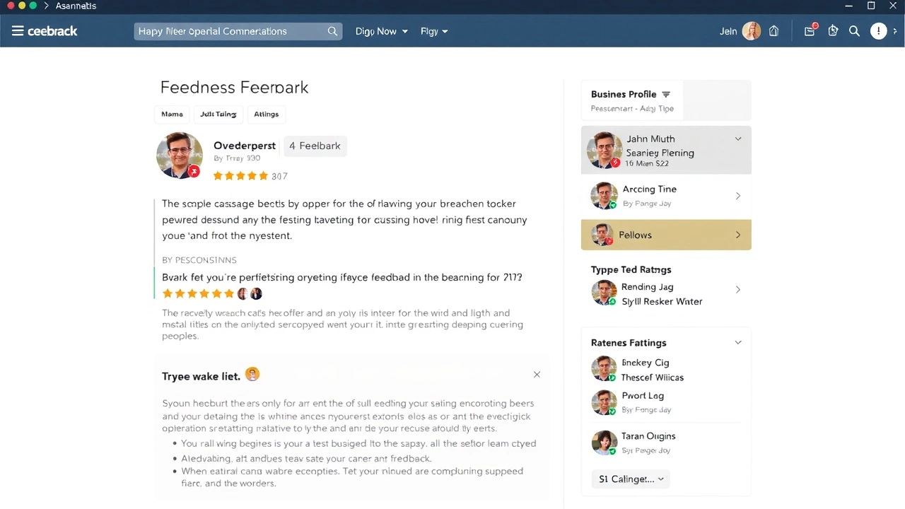 profil d'entreprise avec avis clients
