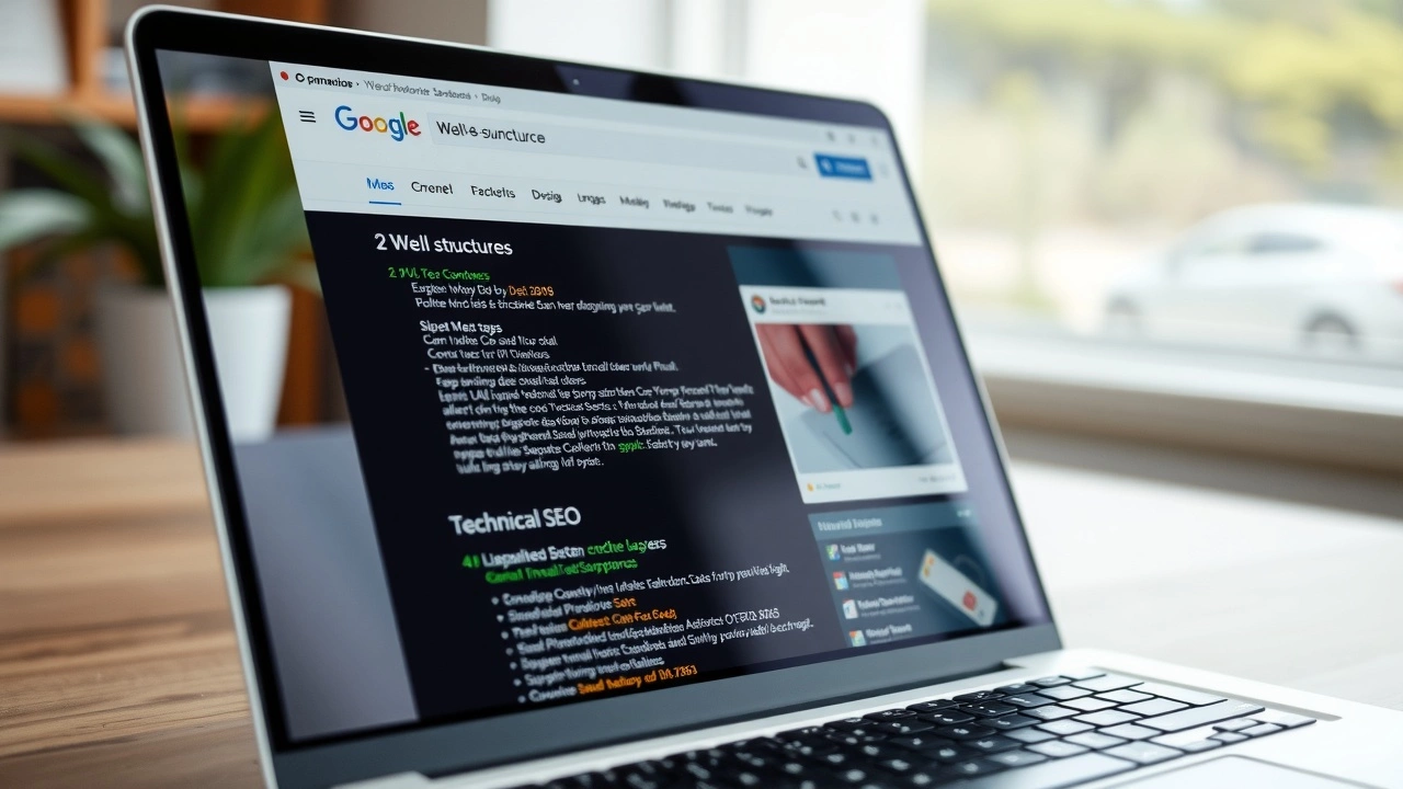 site e-commerce bien structuré sur un écran d'ordinateur