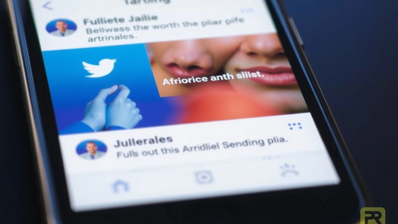 smartphone avec applications de reseaux sociaux