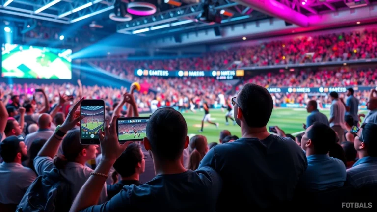 Une scène illustrant des fans de sport engagés regardant un service de streaming sportif.