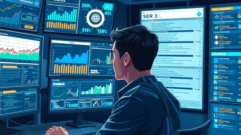 Illustration de l'utilisation de l'IA pour améliorer la visibilité en SEO.