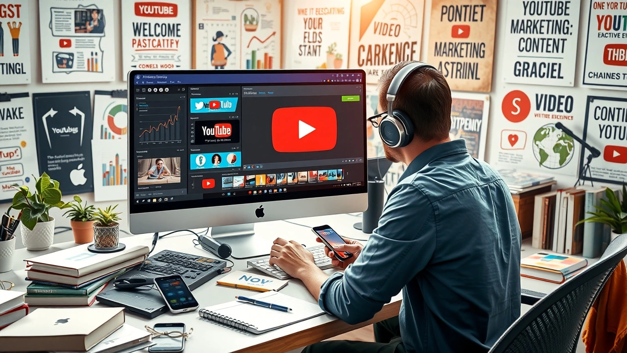 Un espace de travail dynamique pour optimiser les vidéos YouTube pour le SEO.