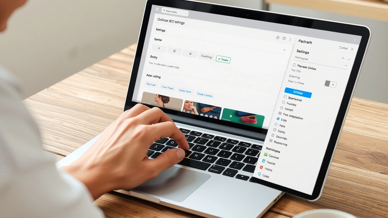 person optimisant le SEO sur une plateforme de marketplace